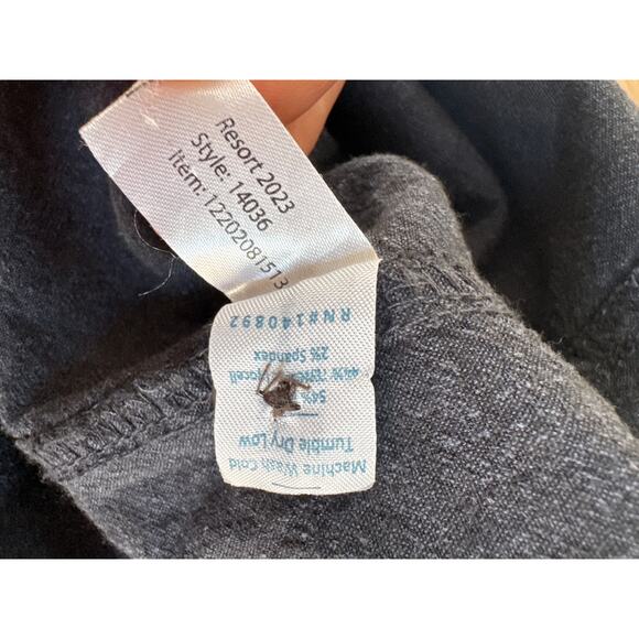 Marine Layer Sydney Beach Jumpsui in Indigo Hemp Blend - XS - Picture 7 of 8